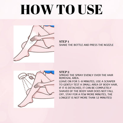 30ml 100ml Hair Removal Spray Depilatory Armpit Hair And Legs Hair Foam Mousse And Removal Is Gentle Hair Cream Spray Non-irritating