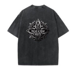 Made Old Short Sleeve Men's Cotton Off Shoulder Tide Crewneck T-shirt