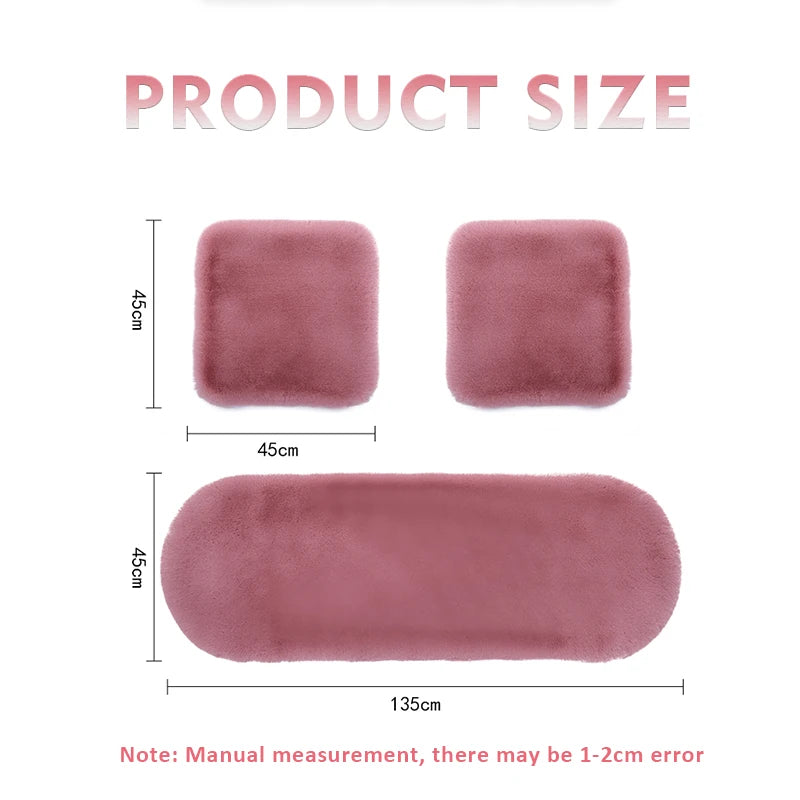 APPDEE universal winter car seat cushion imitation rabbit fur car seat cover thick plush soft and warm
