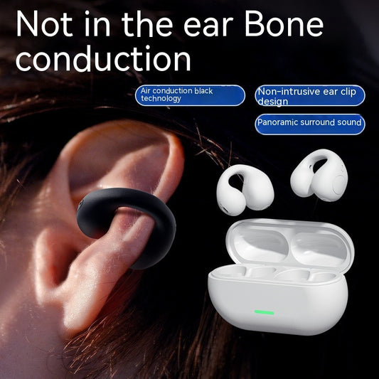 Wireless Ear Clip Bluetooth Headset TWS Comfortable Wear Not In-Ear Sports Wireless Bone Conduction 5.3 Bluetooth Headset
